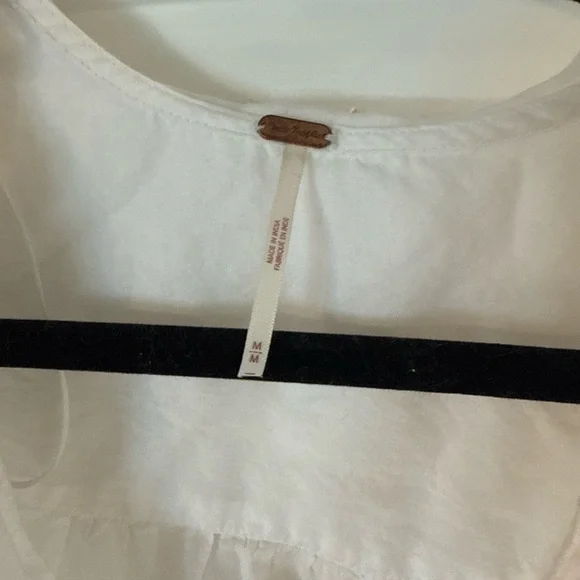 Free People White Eyelet Blouse - Picture 6 of 9